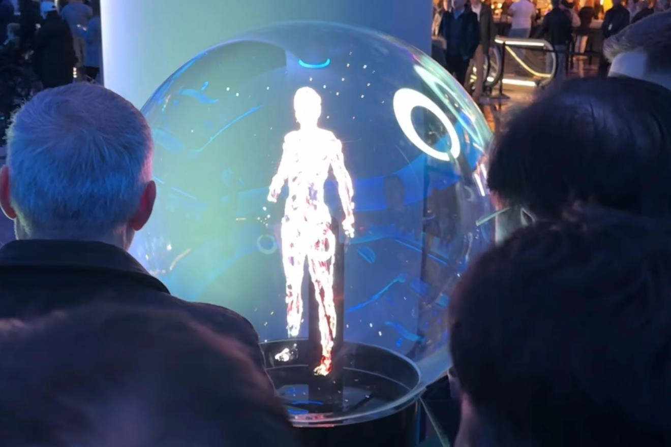 holograma 3d humanoide